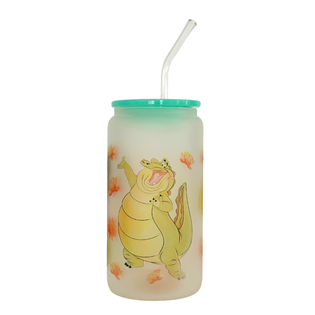 Never Give Up Glass 16 oz Can Cup