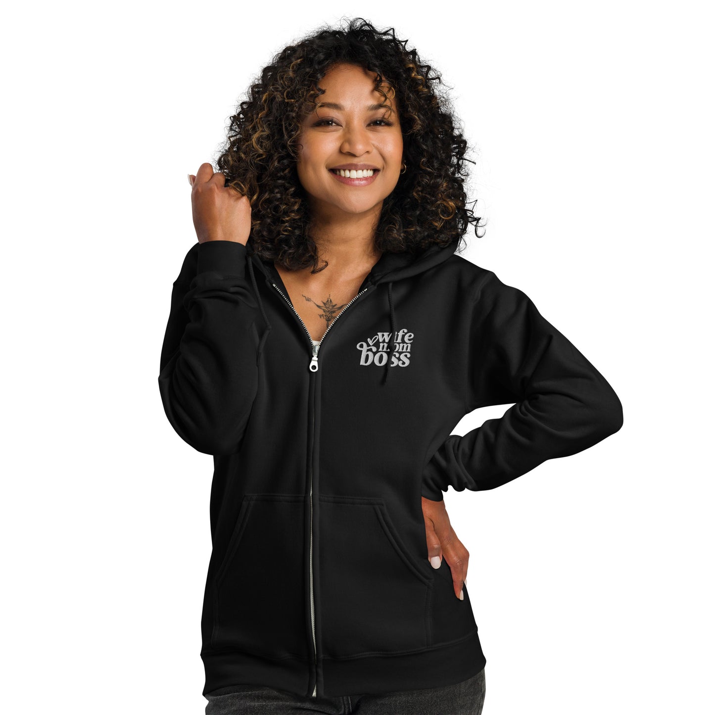 wife mom boss hoodie for moms wives entrepreneurs