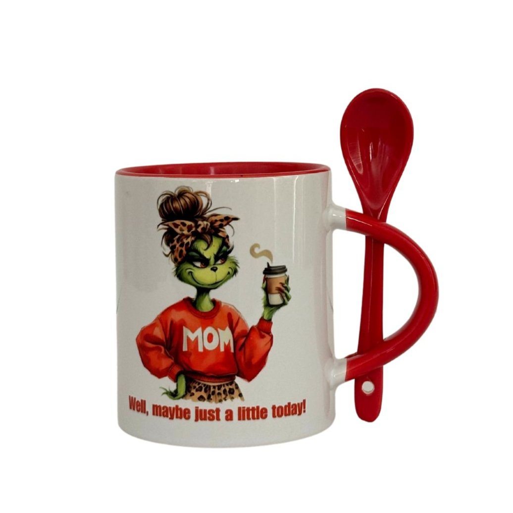 Grinch Mom 11 0z Mug w/Spoon