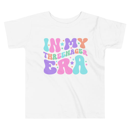 Threenager Era Toddler Tee