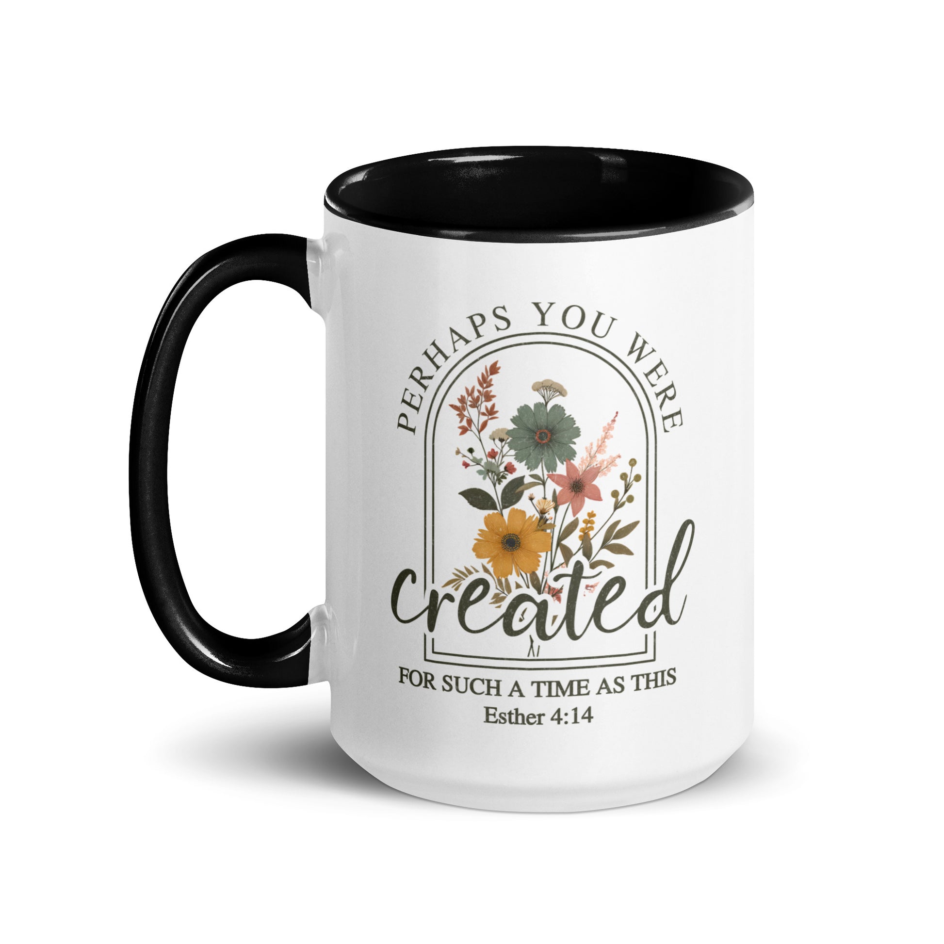 Christian faith coffee cup 15 ounce white ceramic