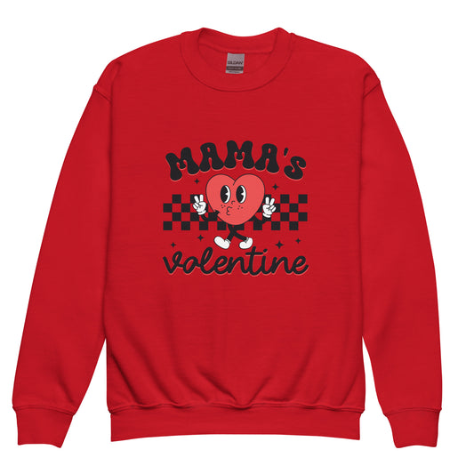 Mama's Valentine Youth crewneck sweatshirt