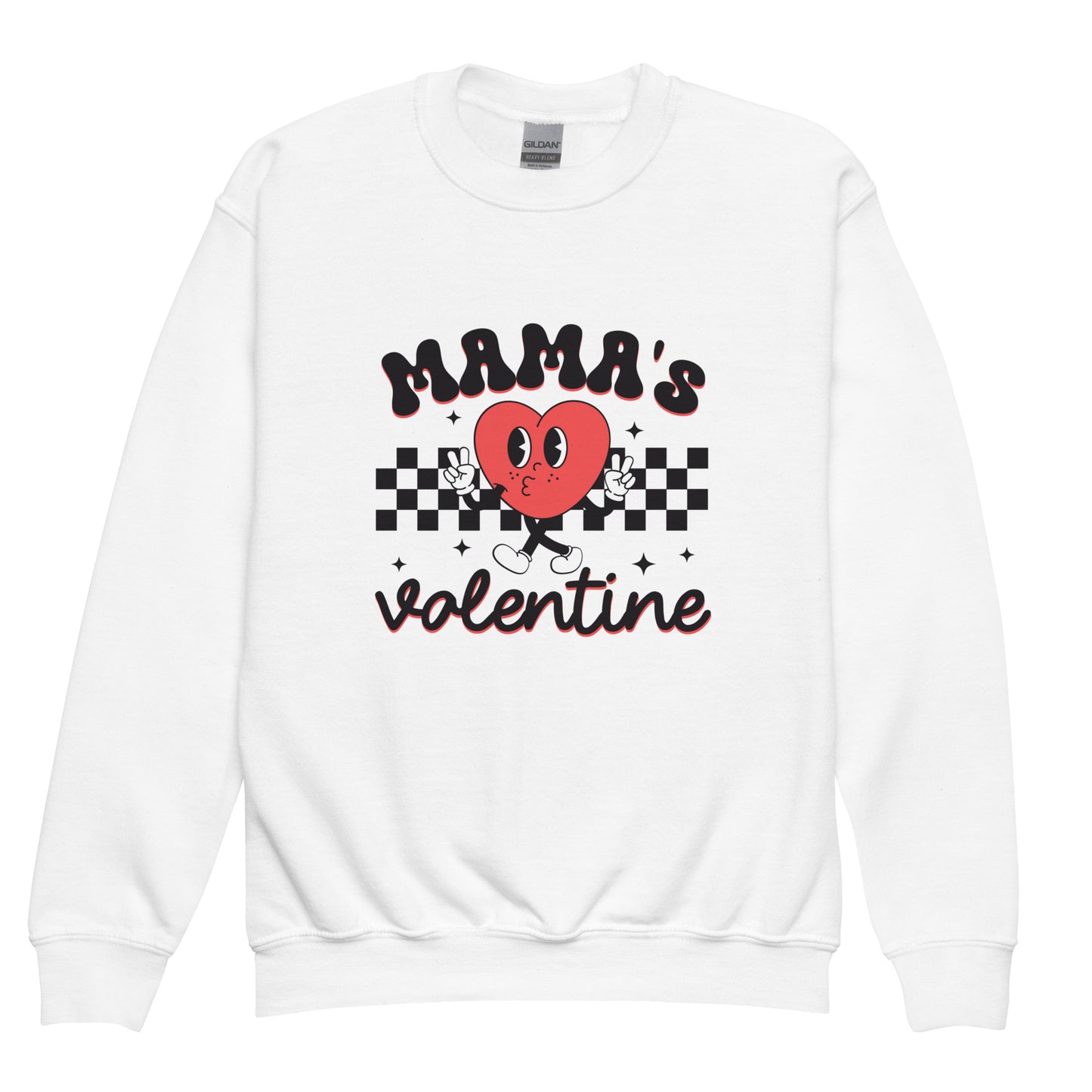 Mama's Valentine Youth crewneck sweatshirt
