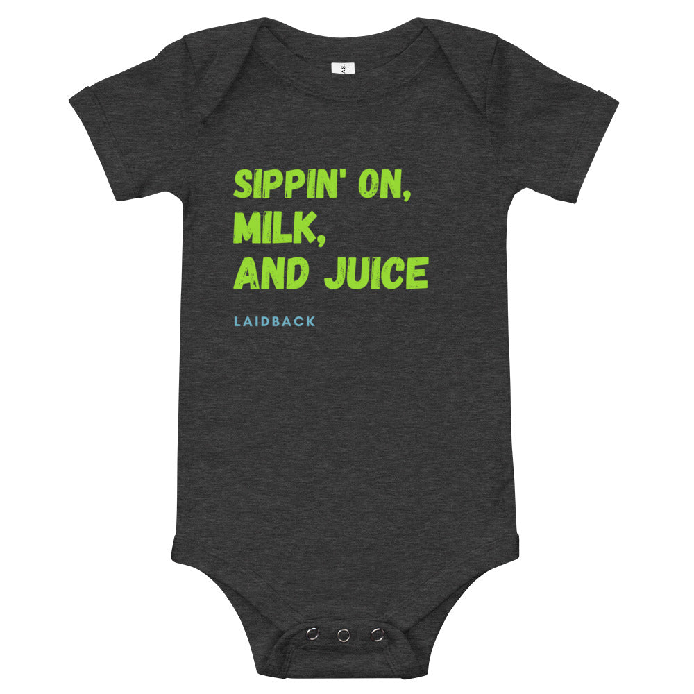 Milk-and-juice-baby-short-sleeve-baby-onesie-grey