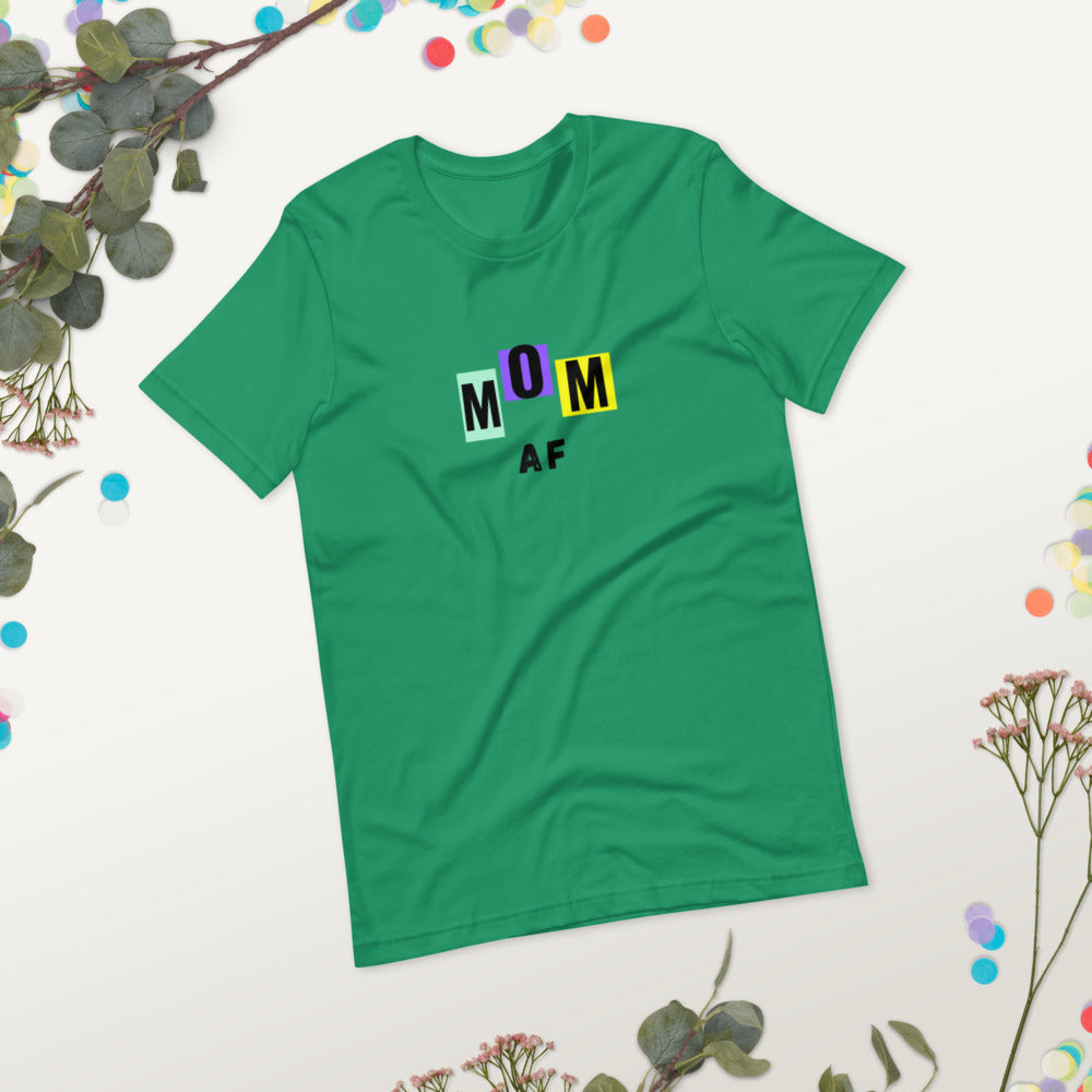 Mom-AF-unisex-staple-t-shirt-kelly